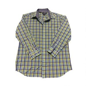Croft & Barrow Men's Plaid Button Down Shirt 16½ 32/33